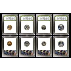 1970 FOUR COIN SLABBED SILVER PROOF SET