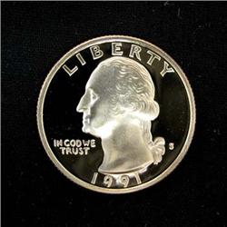 1991-S PROOF WASHINGTON QUARTER