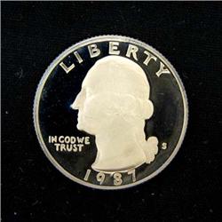 1987-S PROOF WASHINGTON QUARTER