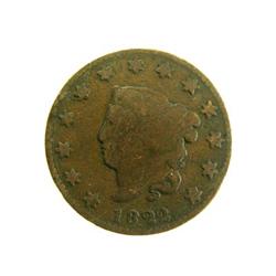 1822 LIBERTY HEAD - MARATHON HEAD -  LARGE CENT #7