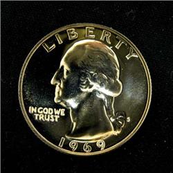 1969-S PROOF WASHINGTON QUARTER