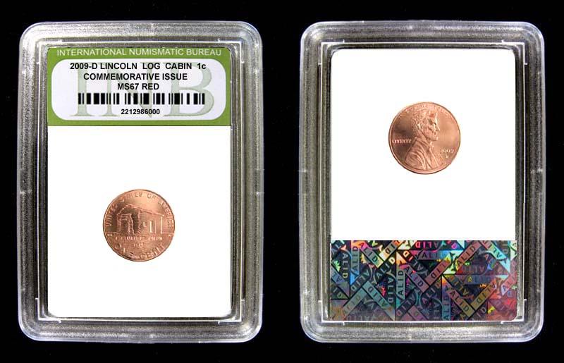 Slabbed 2009 D Lincoln Log Cabin Penny