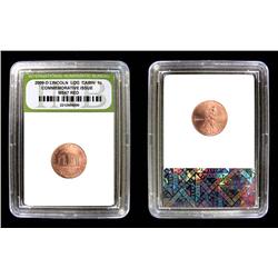 SLABBED 2009-D LINCOLN LOG CABIN PENNY