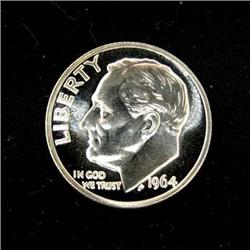 1964 PROOF SILVER ROOSEVELT DIME