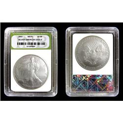 2003 SLABBED SILVER AMERICAN EAGLE HIGHEST GRADE