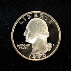 1990-S PROOF WASHINGTON QUARTER