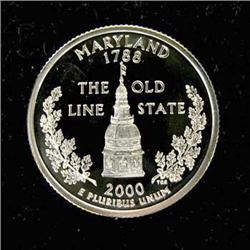 2000-S PROOF MARYLAND WASHINGTON QUARTER