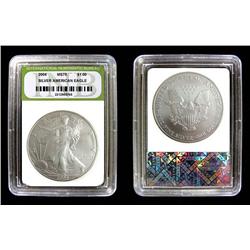 2004 SLABBED SILVER AMERICAN EAGLE HIGHEST GRADE