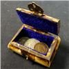 Image 2 : AUTHENTIC BONE BOX WITH COIN COLLECTION