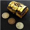Image 3 : AUTHENTIC BONE BOX WITH COIN COLLECTION