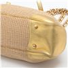 Image 3 : Prada Beige Gold Straw Leather Dome Satchel Bag BR2692