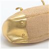 Image 4 : Prada Beige Gold Straw Leather Dome Satchel Bag BR2692