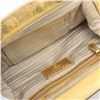 Image 7 : Prada Beige Gold Straw Leather Dome Satchel Bag BR2692