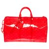 Image 2 : Louis Vuitton x Virgil Abloh Red Monogram PVC Keepall Bandouliere 50 cm Duffle B