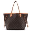 Image 1 : Louis Vuitton Brown Monogram Canvas Leather Neverfull MM Tote Bag