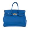 Image 1 : Hermes Blue Toge Leather Birkin 35cm Shoulder Bag