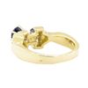 Image 3 : 1.18 ctw Blue Sapphire and Diamond Ring - 14KT Yellow Gold