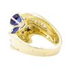 Image 3 : 1.51 ctw Blue Sapphire And Diamond Ring - 14KT Yellow Gold