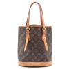 Image 1 : Louis Vuitton Brown Monogram Canvas Leather Bucket PM Bag