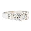 Image 1 : 0.89 ctw Diamond Ring - 14KT Yellow Gold with Rhodium Plating