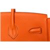 Image 9 : Hermes Orange Togo Leather Candy Birkin 35 cm Handbag