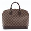 Image 1 : Louis Vuitton Damier Ebene Canvas Leather Alma PM Bag