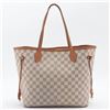 Image 1 : Louis Vuitton Damier Azur Canvas Leather Neverfull MM Tote Bag