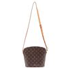 Image 2 : Louis Vuitton Brown Monogram Canvas Leather Drouot Crossbody Bag