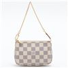 Image 1 : Louis Vuitton Damier Azur Canvas Leather Mini Pochette Accessories Bag