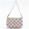 Image 2 : Louis Vuitton Damier Azur Canvas Leather Mini Pochette Accessories Bag