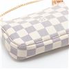 Image 4 : Louis Vuitton Damier Azur Canvas Leather Mini Pochette Accessories Bag