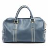Image 2 : Louis Vuitton Blue Suhali Leather Carryall 40cm Duffle Bag