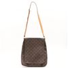Image 1 : Louis Vuitton Brown Monogram Canvas Leather Musette Salsa GM Short Shoulder Stra