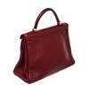 Image 3 : Hermes Wine Red Leather Kelly 32cm Handbag