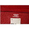 Image 7 : Hermes Wine Red Leather Kelly 32cm Handbag