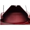 Image 8 : Hermes Wine Red Leather Kelly 32cm Handbag