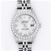 Rolex Ladies Stainless Steel Silver Diamond 26MM Oyster Perpetual Datejust