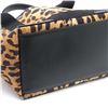 Image 4 : Balenciaga Brown Black Print Canvas Leopard Logo S Navy Cabas Tote Bag 339933