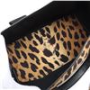 Image 7 : Balenciaga Brown Black Print Canvas Leopard Logo S Navy Cabas Tote Bag 339933