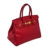 Image 2 : Hermes Red Courchevel Leather Birkin 30 Bag