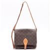 Image 1 : Louis Vuitton Brown Monogram Canvas Leather Cartouchiere GM Crossbody Bag