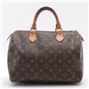 Louis Vuitton Brown Monogram Canvas Leather Speedy 30 cm Handbag