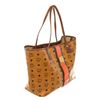 Image 2 : MCM Cognac Monogram Visetos Canvas Leather Orange Rudic Tote Bag