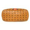 Image 4 : MCM Cognac Monogram Visetos Canvas Leather Orange Rudic Tote Bag