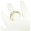 Image 3 : 14k Yellow Gold 1.05 ctw Round Diamond Band Ring