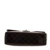 Image 3 : Chanel Vintage Black Quilted Patent Leather Classic Maxi Single Flap Bag