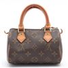 Image 2 : Louis Vuitton Brown Monogram Canvas Leather Mini Speedy Bag