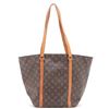 Image 2 : Louis Vuitton Brown Monogram Canvas Leather Sac Shopping Tote Bag