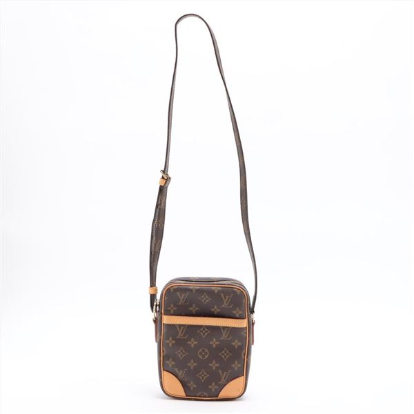 Louis Vuitton Brown Monogram Canvas Leather Danube Crossbody Bag