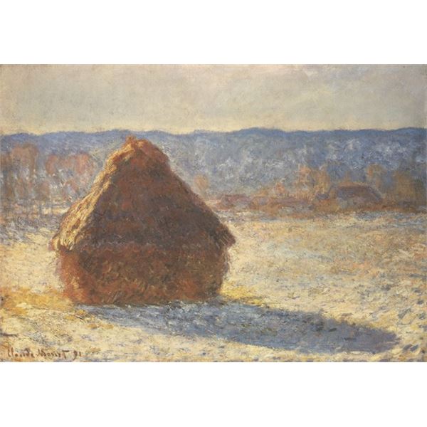 Claude Monet - Haystacks, Snow, Morning